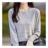 Navava Women Simple Daily Round Neck Long Sleeve KniT T shirT Nk2320