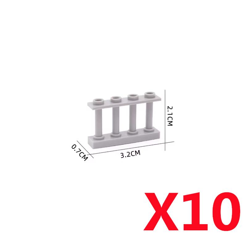 MOC DIY Accessori Parti Piastra Scena Città Blocchi da Costruzione Tronco d'Albero Recinzione Ringhiera Lampione Stradale Semaforo Base Giocattolo A037