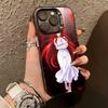 High School DxD R-Rias Gremory   Phone Case For iPhone 17,16,15,14,13,12,11 Plus,Pro Max,XS,Colored Silver Plated Inside Cover