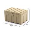Military Caisson Chest Weapon Gun Storage Box Weapon MOC Building Blocks SWAT Soldier Figures Guns Army Bricks Toys for Children