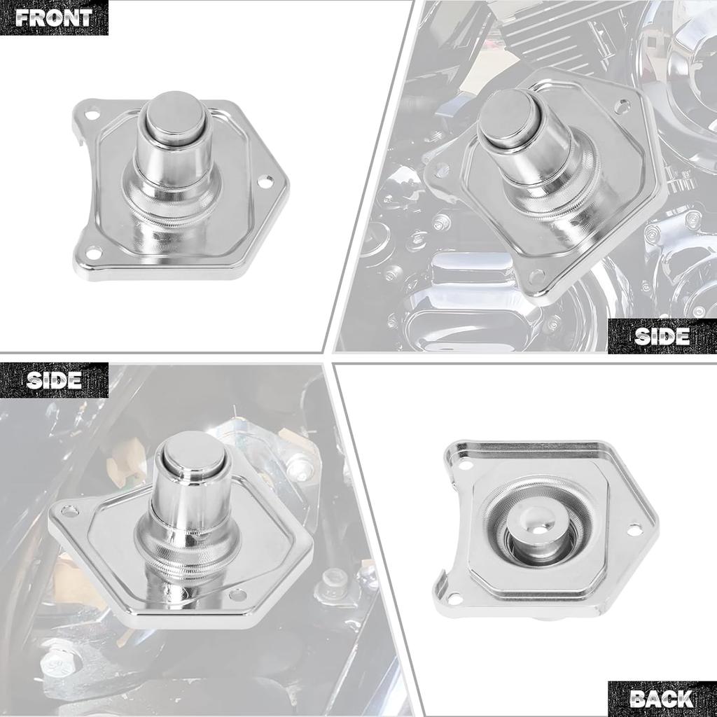 HDBUBALUS Motorcycle Solenoid Cover Push Button Starter Fit for Harley Dyna Street Bob Fat Bob Touring Electra Glide Street Glide 1991-later
