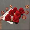 2024 Parent-Child Red New Year Bow Hair Clip: Prosperous Festive Accessory for Bangs