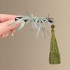 1pc Bamboo Shadow Fusu~Bamboo Imitation Wrapped Flower Pearl Hair Clip Chinese National Style Super Fairy Clip Hair Clip
