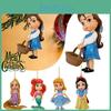 Adorable 8cm Cartoon Princess Xmas Ornaments Party Decor