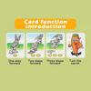 For Funny Bunny Game Set 3D Action Board Game For Kids Family Party With 16 Rabbit Tokens 24 Cards