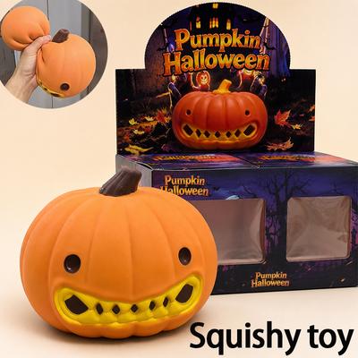 Jumbo Langsam Aufgehendes Kürbis Squishy Spielzeug, Kneten Stressabbau Fidget Sensorische Dekompressionsspielzeuge Für Erwachsene, Halloween Lustiges Geschenk