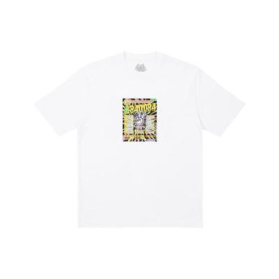 Palace Scratchy T-Shirt White Unisex Tops P24TS103