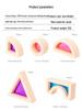 Translucent Rainbow Acrylic Building Blocks for Kids Aged 2-6: Creative Early Education Puzzle Toys