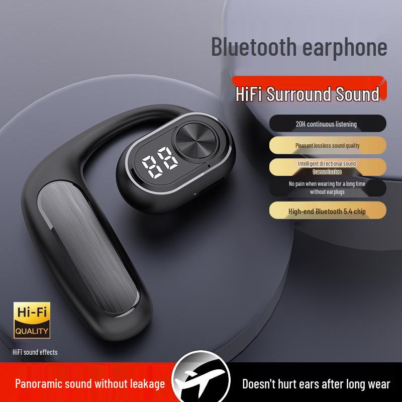 M35 Wireless Bluetooth Open-Ear Air Conduction Earbuds for Sports Running with 5.3 Stereo Sound.