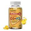 Vitamina D3 10000 UI + Vitamina K2 200 Mcg Calciu 210 Mg 120 Capsule Per Sticlă