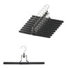 MAWA German Hangers for Pants and Set of Warranty Non-Slip Skirts, Mat36, 10, Black, 10-Year