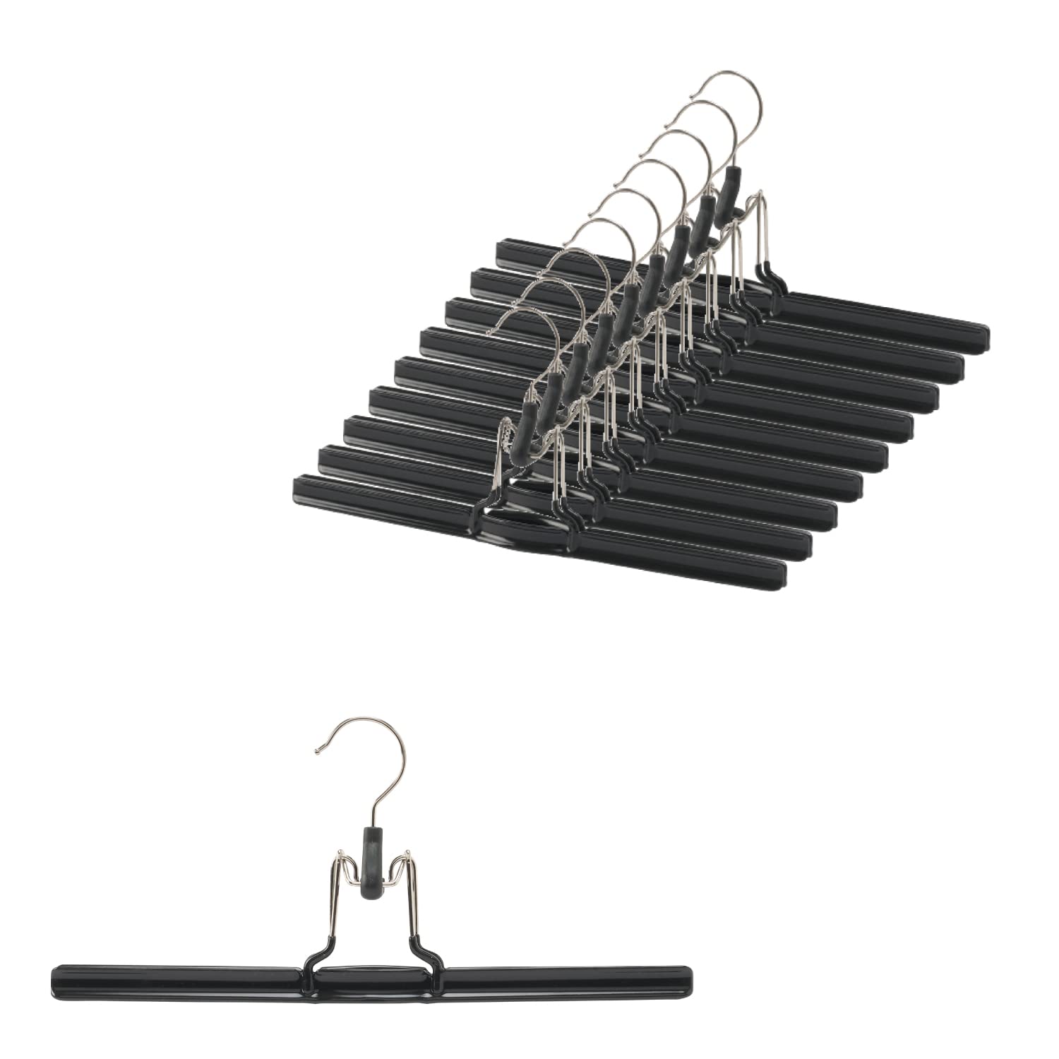 

MAWA German Hangers for Pants and Set of Warranty Non-Slip Skirts, mat36, 10, Black, 10-Year чёрный