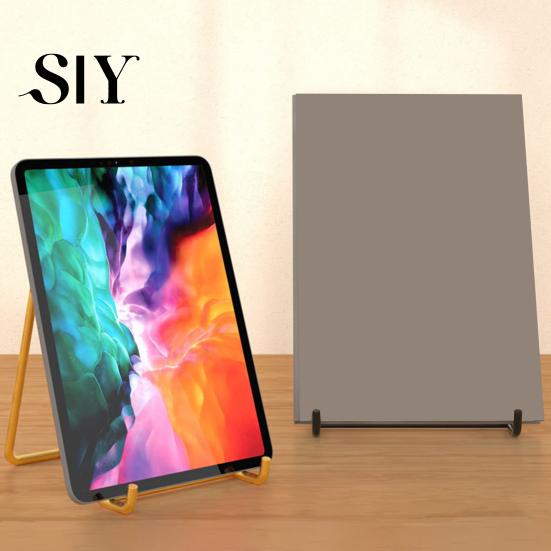 Tablet Organizer Shelf Metal Storage Rack Photo Frame Display Holder High Stability Triangular Design Not Easily Deformed Desk