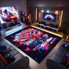 1PC Custom Name Love Valentine Theme Floor Mat Ideal for Living Room, Game Rooms, Office, Bedroom,Floor Mat Playful Design