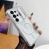 Clear 3in1 Fold Stand Holder Magnetic Case For Samsung S26 S25 S24 Ultra A57 A37 A17 A56 A36 A26 A55 For Magsafe Cover