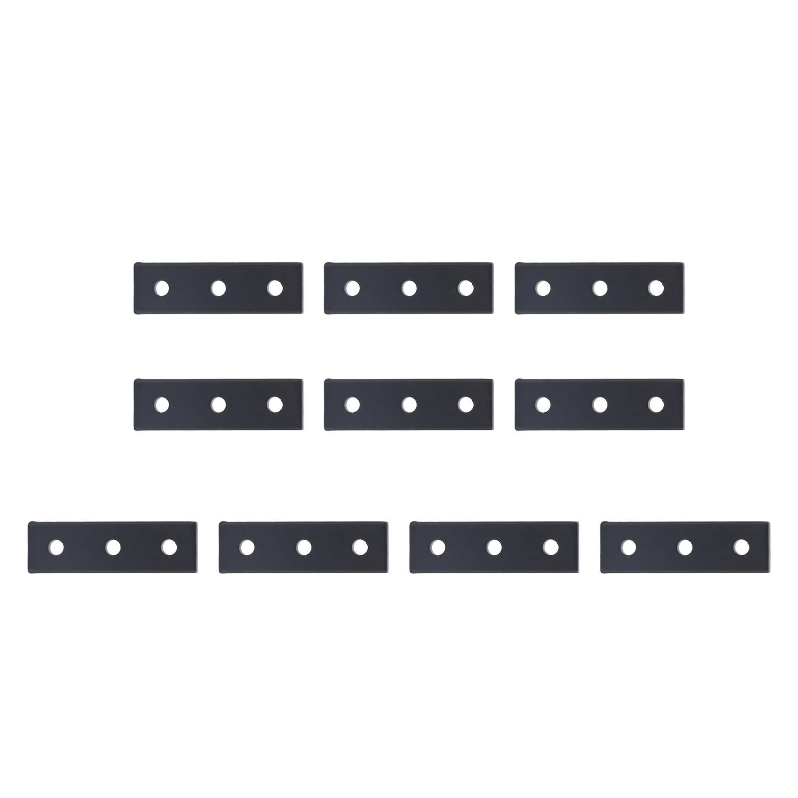 10Pcs Furniture Connecting Plate Robust Rust Proof Aluminium Alloy Straight Bracket Joint Board