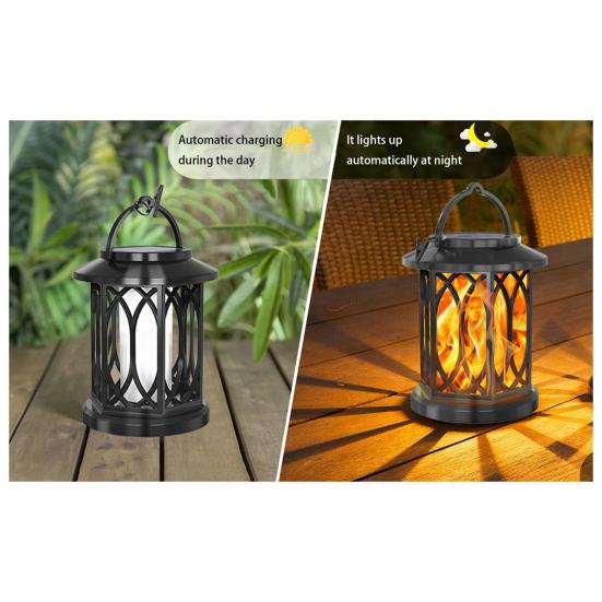 Solar Light Outdoor Garden Flame Lamp Automatic Charging Energy Saving IP65 Waterproof Simple