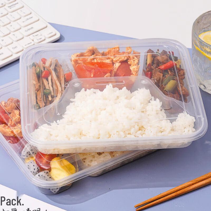 Disposable Microwavable Compartmented Plastic Takeout Containers