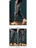 Men's Patchwork Color Block Casual Slim Fit Harem Pants - Spring/Autumn Trendy American Workwear.