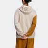 Adidas FW22 Colorblock Stripe Sports Hoodie Women Tops Miracle-Grey Taupe-Brown IA6817