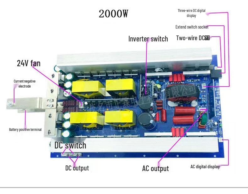Home RV Pure Sine Wave Inverter Board: 12V/24V/48V to 110V Power Converter