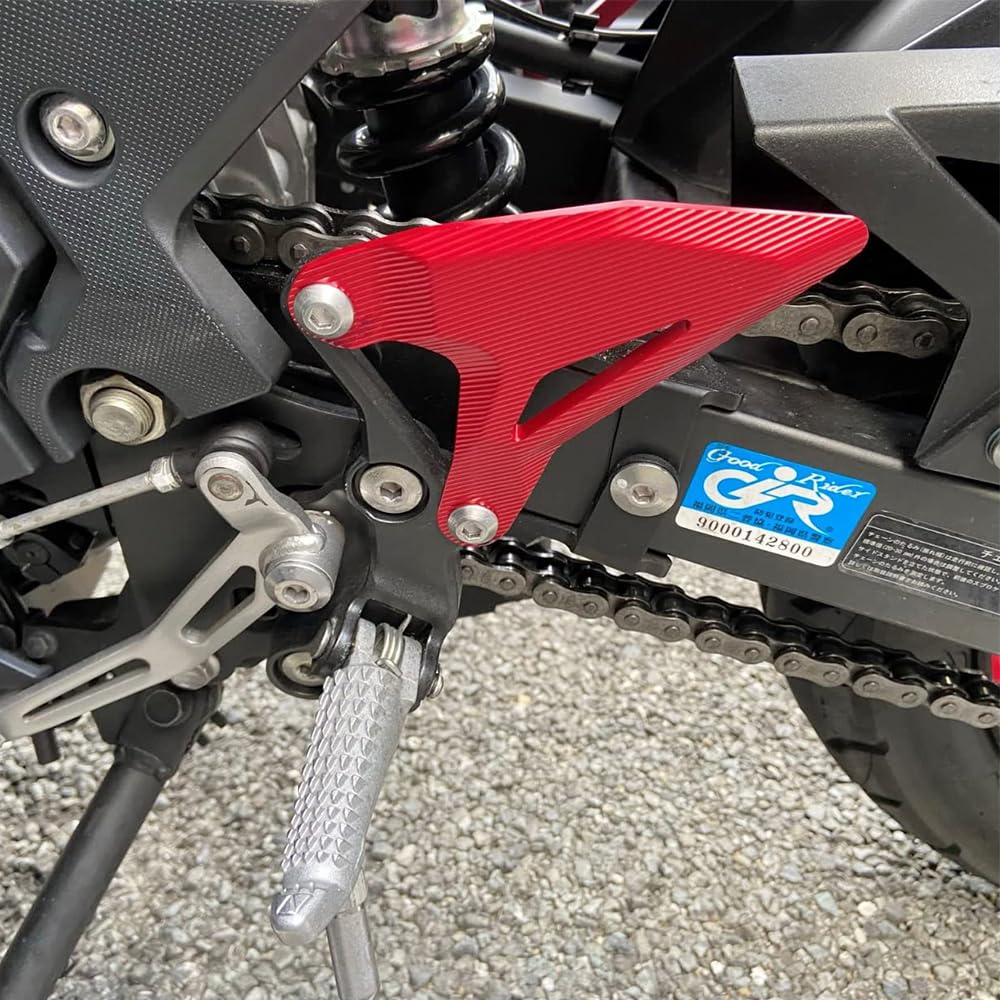 Motorcycle Heel Plate Guard Protector - Compatible Models: Kawasaki Ninja 400 Z400 2018-2023 (Left and Right Set) (Black)