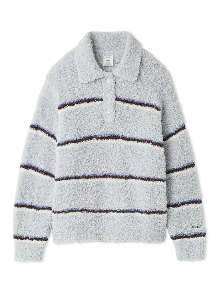 Gelato Border Polo Collar Pullover PWNT255069BLUF