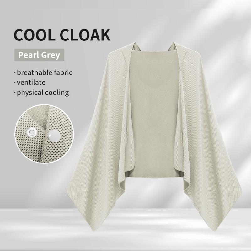 Quick-drying Hooded Cold Cloak Ice Silk Breathable Cool Sports Bath Towel