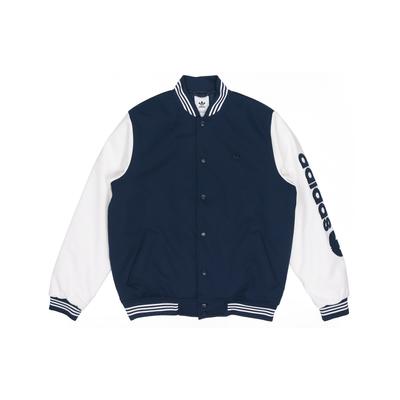 adidas Giacca Bomber Varsity Originals con Poliestere a Righe Giacche da Uomo Blu GE1346