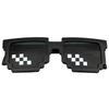 [Rio Grande] Funny, Unique, Pixel Art Alien X-Shaped Sunglasses (Pixel Art) ZM-SG6716-A