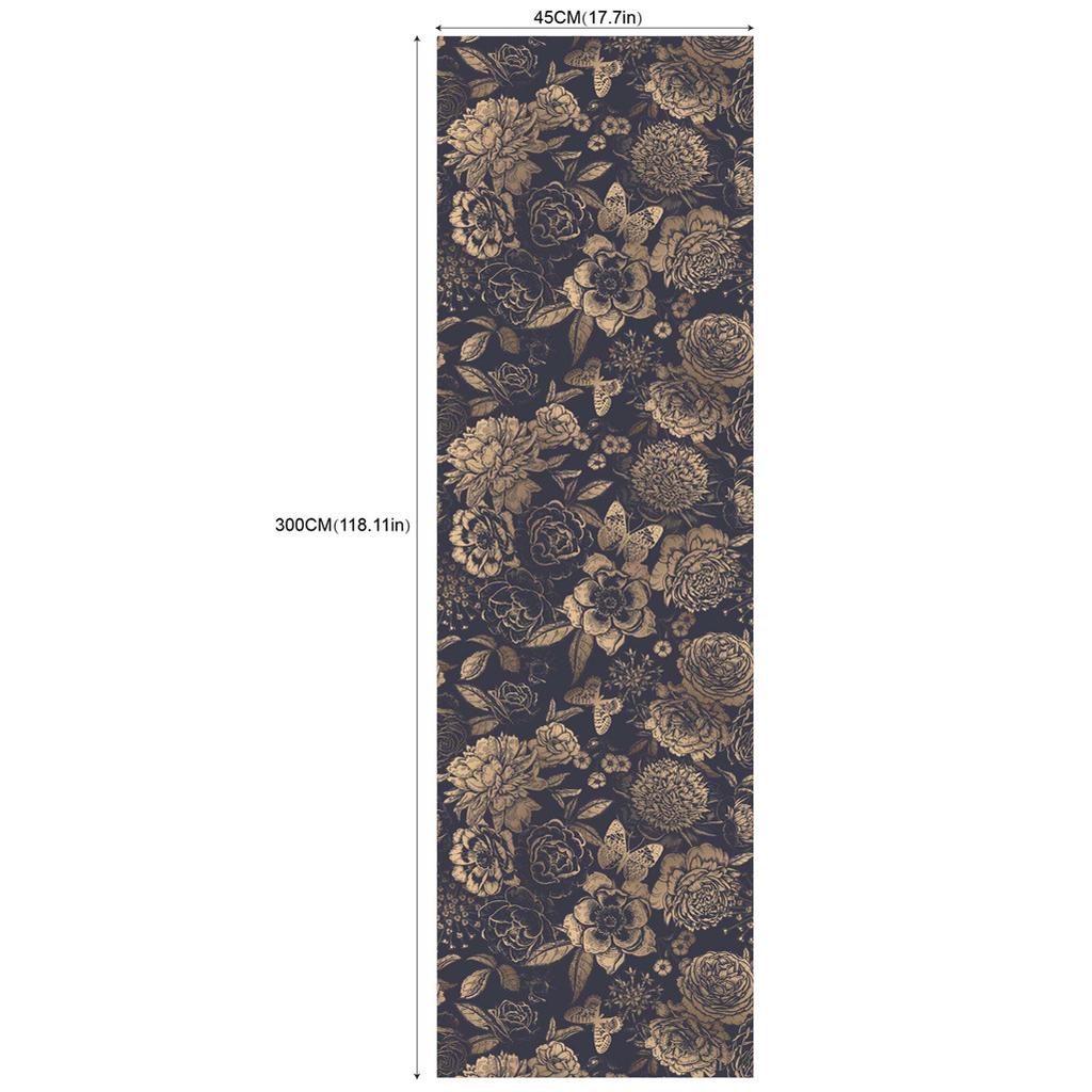 Pattern Sticker, Hotel Bedroom Cafe Renovation Wall Bookcase with Glue Self-adhesive PVC Wallpaper Commercial Waterproof