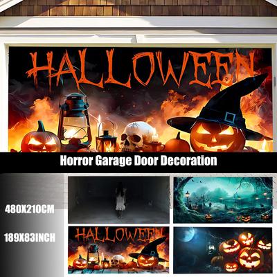 Halloween Pozadí garážových vrat Oslavná atmosféra Párty Foto Zahraniční obchod Pozadí garáže