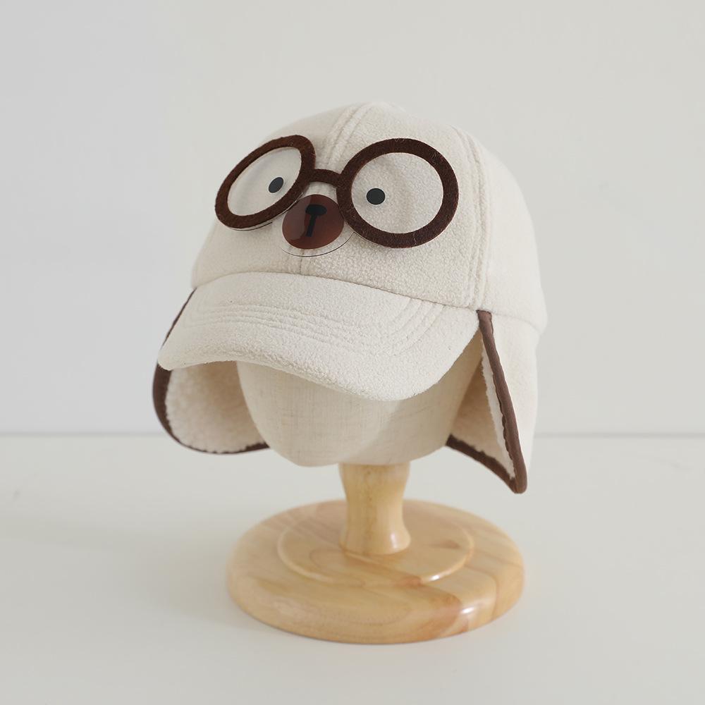 Kinder Herbst/Winter Lammwolle Baseballkappe mit Ohrenschutz