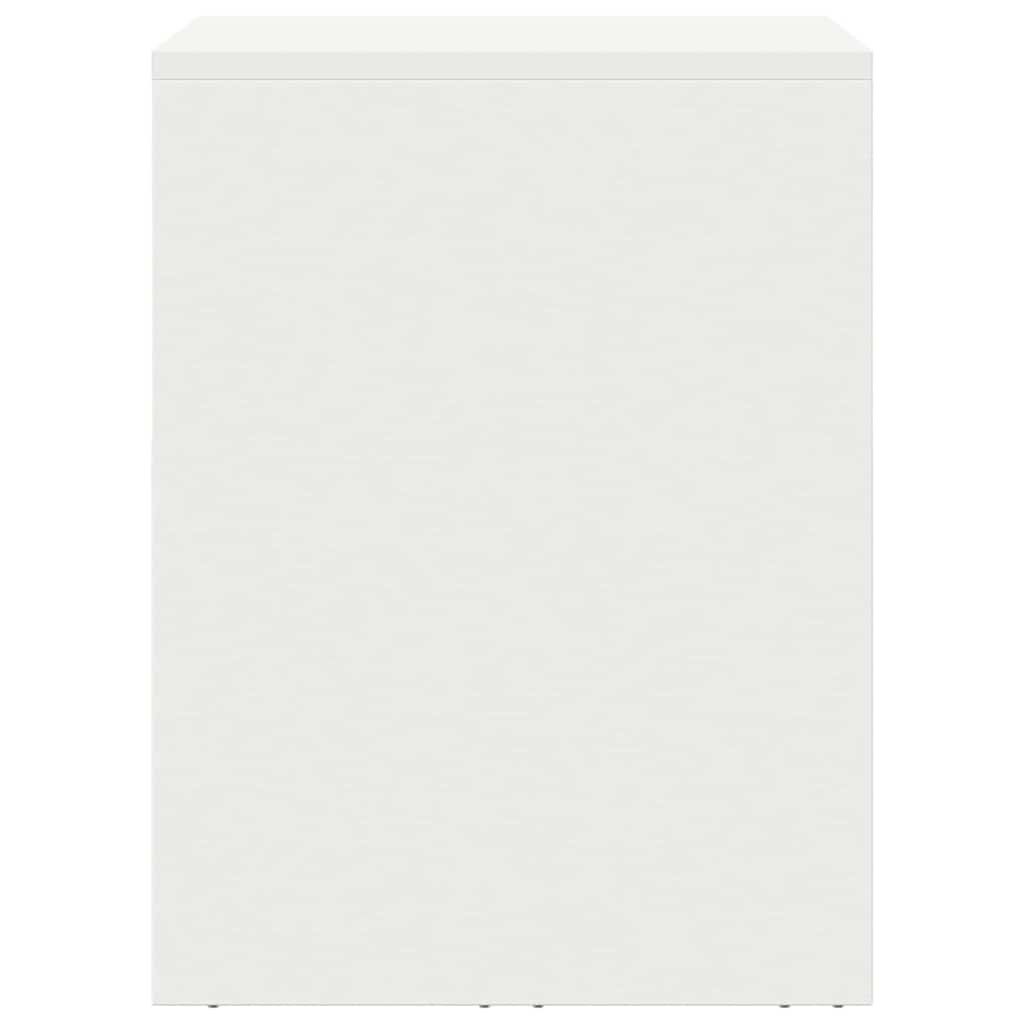 Wall Mounted Garage Cabinet with Gas Strut Door White
