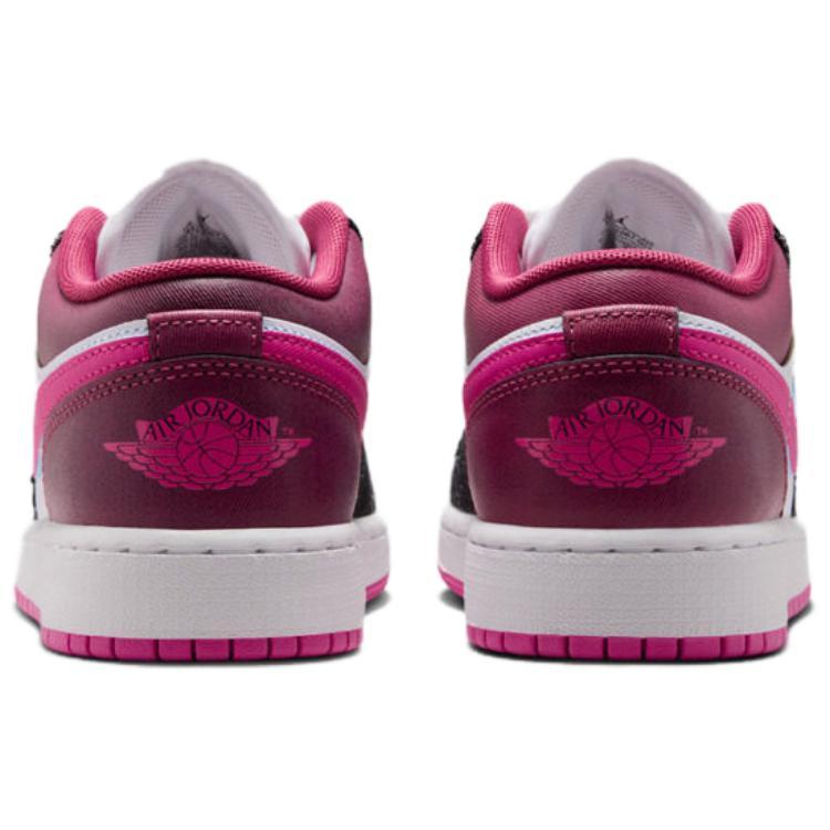 Air Jordan 1 Low SE GS Off Noir White Desert Pink Dětské tenisky IO2067-001