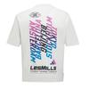 adidas × Les Mills Unisex Letter Print Crew Neck Loose Fit Short Sleeve T-Shirt Cloud White KF8844