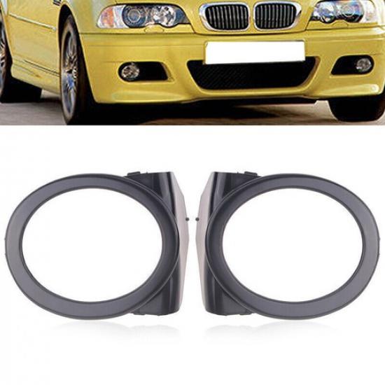 Fog Light Lamps Ring Cover Bracket Trim Left Right For BMW M3 E46 2000-2006 Pair