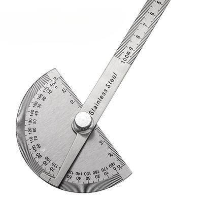 Goniometer Rostfritt Stål Gradskiva Metalllinjal Multi Vinkel Mätlinjal Snickarverktyg Vinkelmätare Vinkelsökare Goniometro