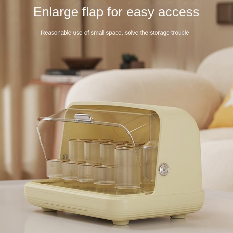 Household Dust Proof Cup Storage Rack Tabletop Glass Tea Cup Tray Drainage