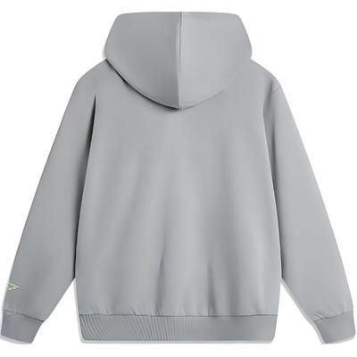 Li Ning Sports Trend Series Casual Loose Pullover Hoodie Men Hoodies Moon-Surface-Gray AWDU617-4