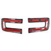 ABS Carbon Fiber For Rivian R1T R1S Car Styling Steering Wheel Buttons Decoration Frame Cover Trim Car Interior Accessories