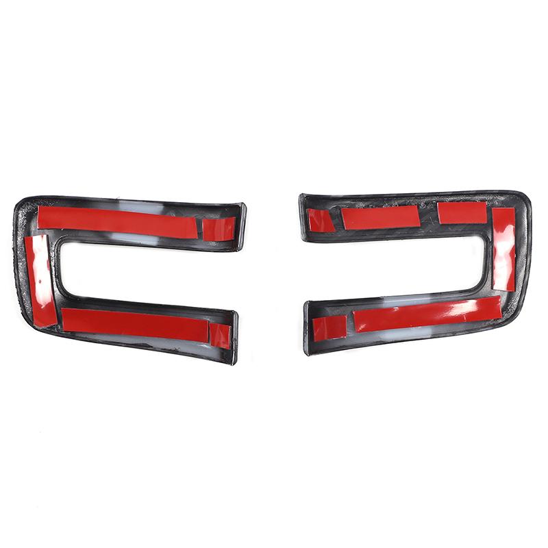 ABS Carbon Fiber For Rivian R1T R1S Car Styling Steering Wheel Buttons Decoration Frame Cover Trim Car Interior Accessories