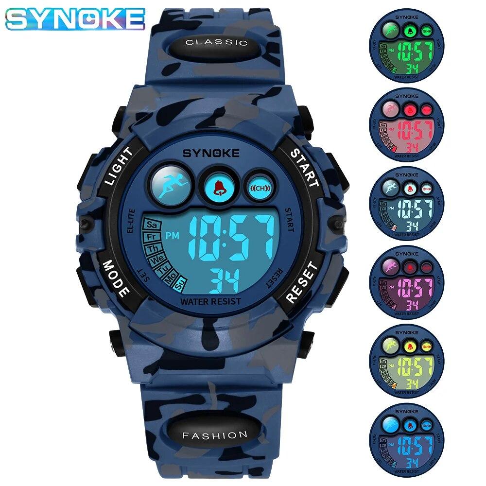 Sportowe Zegarki Studenckie Dla Dzieci Kolorowe Zegarki Elektroniczne Wodoodporny Zegar 50M Zegarek Cyfrowy Dziecięcy Dla Chłopców Dziewczynek