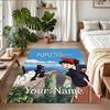 Crystal Velvet Rug Custom Name Text, Soft Non Slip Floor Mat Home DecorKiki's Delivery Service Jiji