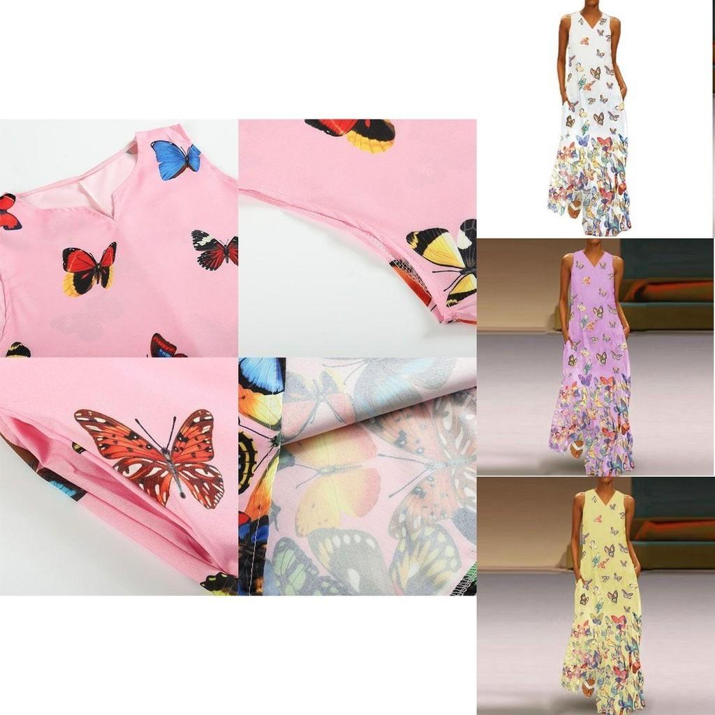 Elegant Women Sleeveless Bohemia Long Maxi Dress For Summer Beach Parties In Plus Sizes