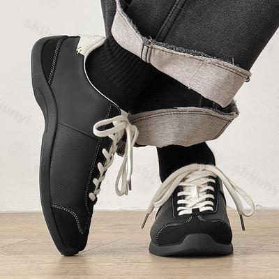 Zapatos Casuales de Diseño de Nicho de Moda Estilo Ballet Suela Blanda para Hombre Caña Baja Bloque de Color Retro Otoño 2025 Nuevos Cómodos Versátiles zapatillas