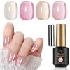 Biutee Magnetic Nail Gel Set with Cat Eye Diamond for Art 4-Color (8ml) Magnets, Design, Glitter, Effect, UV/LED Curing, Self-Nail (H991)