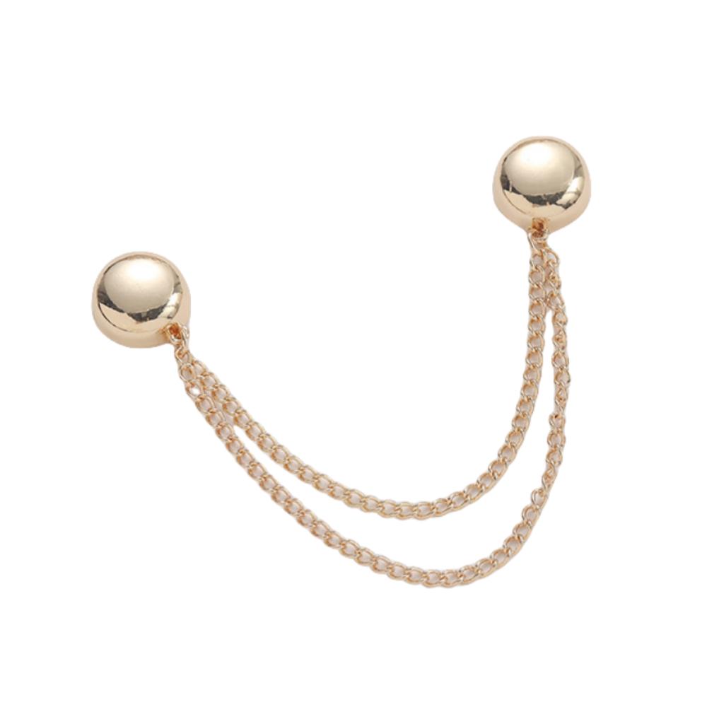 

Многофункциональная магнитная клипса для одежды, металлическая цепочка с кисточкой, запонка, клипса для укорачивания брюк, одежда Gold Round