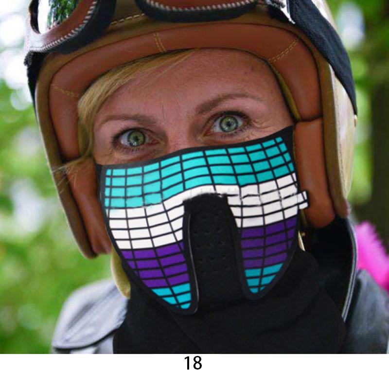 El Led Draad Halloween Pasen Rave Masker Lichtgevend Kostuum Masker Paas Decoraties