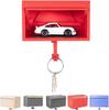 Easy Installation Key Rack Key Holder for Wall Car Garage Key Holder with Opening Door Wall Shelf Closet Organizer Shelves